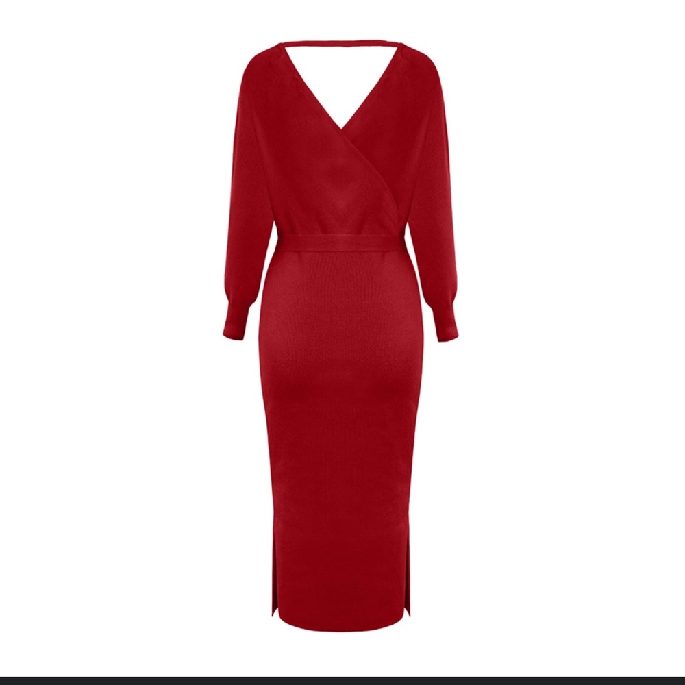 Elegant Red Women's Dress